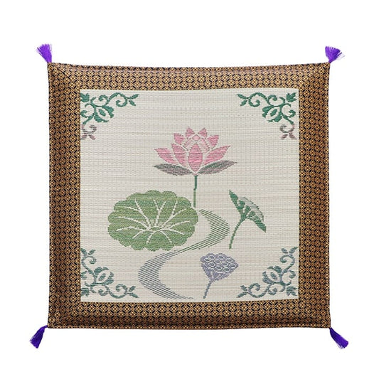 蓮の花 座布団 70X70 70×70cm 日用品 日本製 布団 クッション・座布団 お盆の準備や