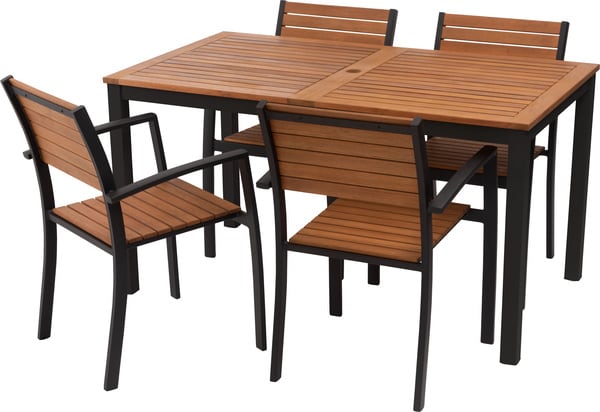 オリー ダイニングテーブル 幅140×奥行80×高さ74cm ダイニング家具 ブラック グレー オリ