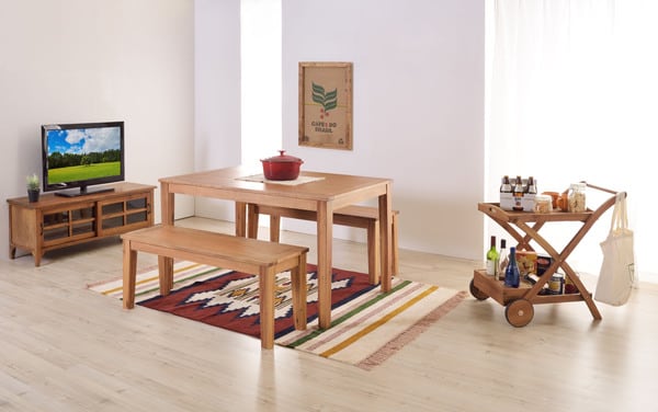 アルンダ ダイニングテーブル 幅180×奥行85×高さ72cm ダイニング家具 ダイニングセット
