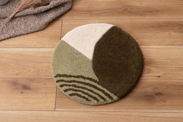 ファブリック シートクッション 日用品 幅40cm 完成品 組立不要 クッション タフティング