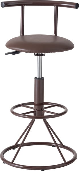 ダイニングチェア キリク キッチンハイチェア 幅41×奥行44×高さ74cm ダイニング家具 昇降式 レザー