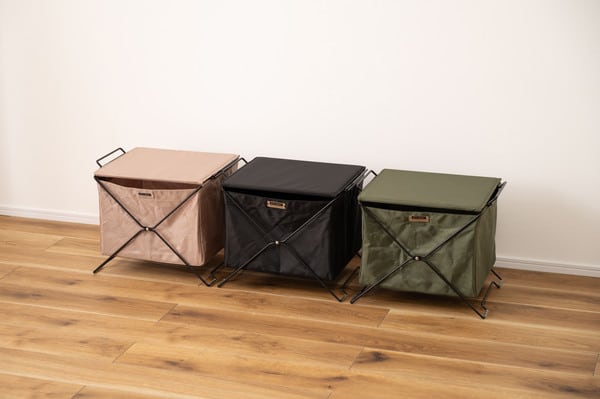 ストレージ フォールディングバスケット 幅42×奥行34×高さ35cm リビング収納 キング 完成品
