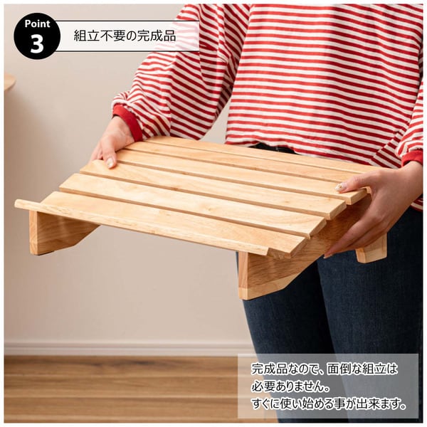 フットレスト M 幅45×奥行29×高さ12.5cm 日用品 完成品 組立不要 デスクワーク デスク