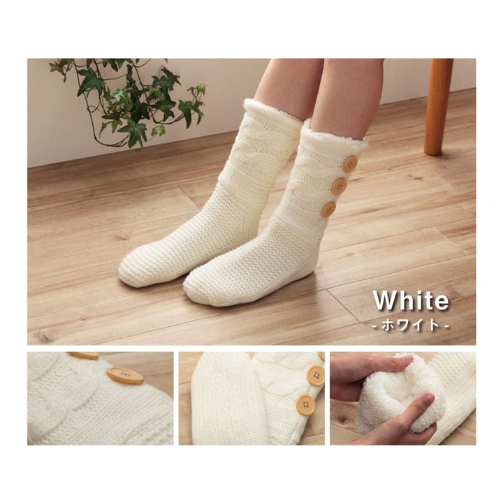 ルームソックス SOX-206 ギフト袋 ソックス GY 22.5-24.5cm 日用品 滑り止め