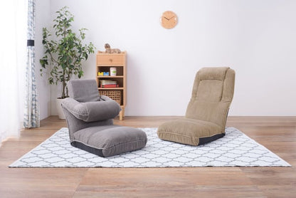 4WAYハイバックフロアチェア 幅47×奥行70×高さ18cm チェア ダイニングチェア 回転チェア