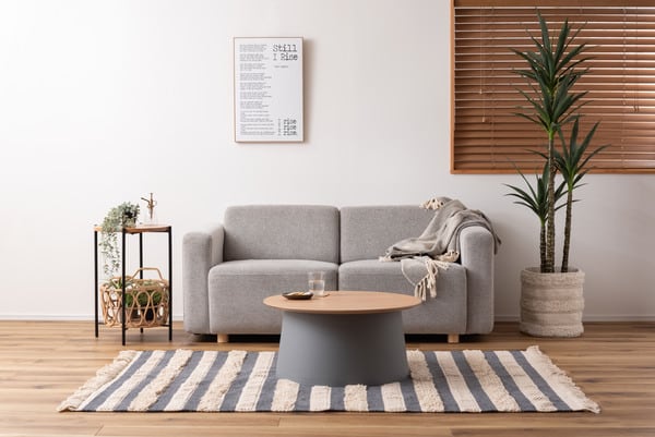 ファブリック プランターカバーM 日用品 完成品 組立不要 北欧 鉢植えカバ ボタン