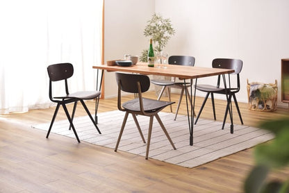 ダイニングチェア チェア 幅46×奥行50×高さ78cm ダイニング家具 完成品 組立不要 ブラック