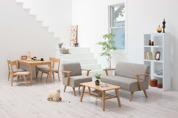モタ ダイニングテーブル 幅130×奥行75×高さ64cm ダイニング家具 ダイニングセット