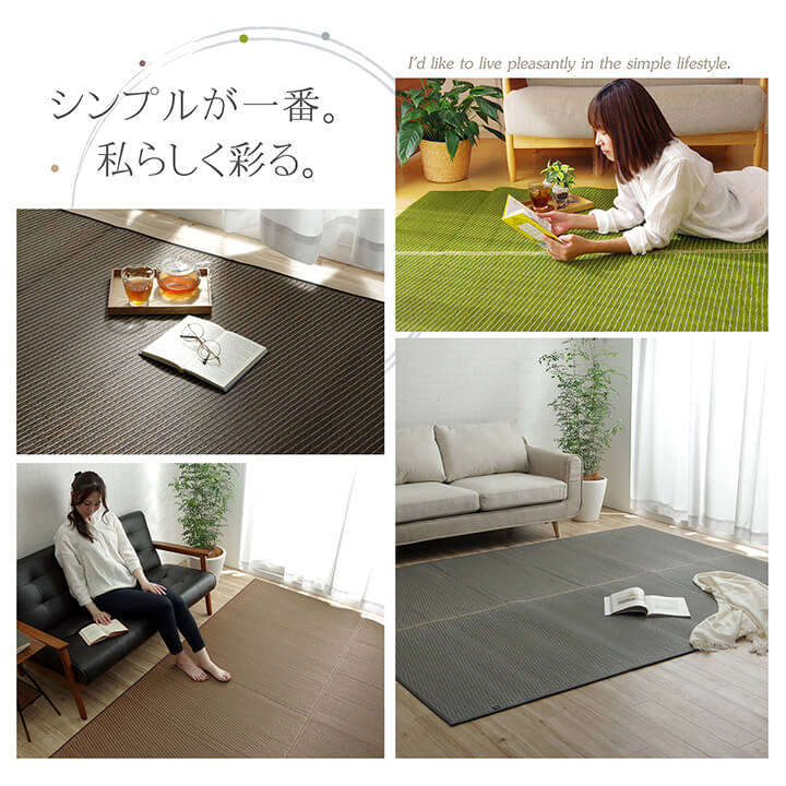 Fソリッド ミニラグ DBR 140X200 140×200cm ラグマット カーペット ラグ 絨毯