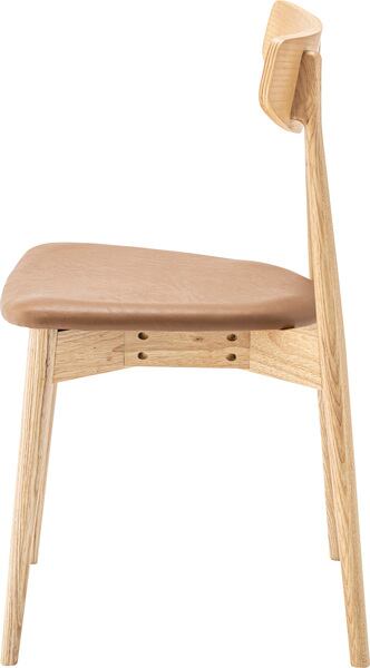 ダイニングチェア 幅42×奥行46.5×高さ78cm ダイニング家具 完成品 ブラウン スタッキング 天然木