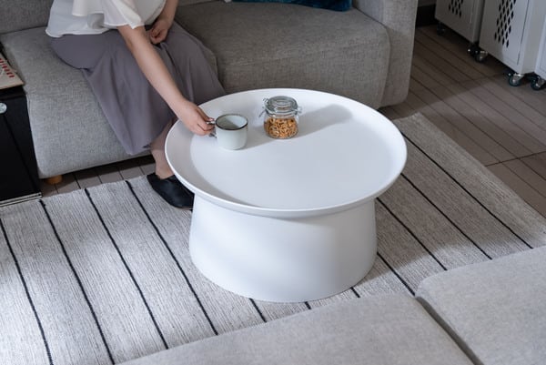 ロンド ラウンドテーブル L 幅70×奥行70×高さ36cm ローテーブル 省スペース