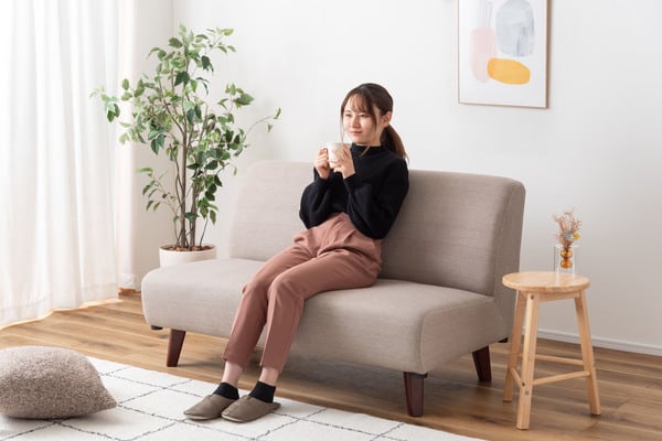 ソファー ネオトマソン 2人掛 幅121×奥行75×高さ71cm ローソファー カウチソファ