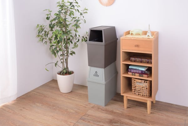 ダストボックス スタッキングペール30L スリム 幅28×奥行45×高さ51cm 日用品 キング