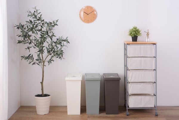 ダストボックス スライドペール30L 幅24×奥行37×高さ53cm 日用品 キャスター付き 完成品