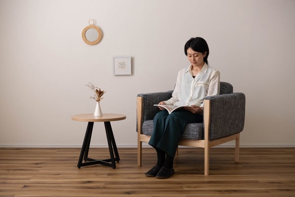 ソファー ウェーデ 1人掛 幅81×奥行76×高さ75cm ローソファー フロアソファー