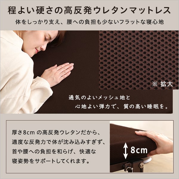 マット 電動リクライニングベッド 折りたたみ 無段階リクライニング 簡単リモコン 高反発マットレス