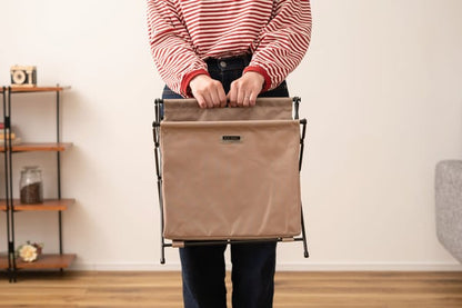 ストレージ フォールディングバスケットS 幅36.5×奥行40×高さ37.5cm リビング収納 薄型 折りたたみ スリム 完成品 スチール