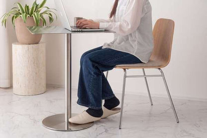 ダイニングテーブル カフェテーブル スクエア 幅60×奥行60×高さ72cm ダイニング家具 シルバー