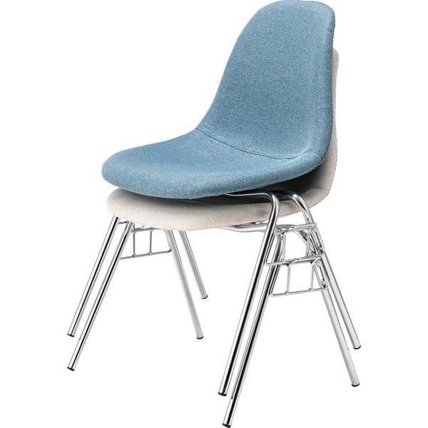 チェア 幅61.5×奥行57×高さ79.5cm ダイニングチェア デザインチェア 回転チェア ブルー スタッキング スチール