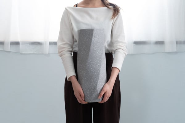 カサタテ 傘立て 幅16×奥行16×高さ40cm 玄関収納 完成品 グレー アイボリー 陶器