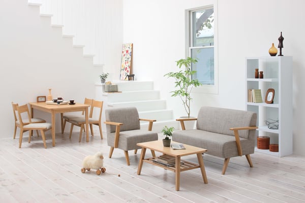 モタ ダイニングテーブル 幅130×奥行75×高さ64cm ダイニング家具 ダイニングセット