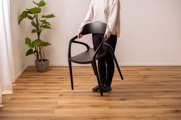 ダイニングチェア 幅57×奥行52×高さ79.5cm ダイニング家具 完成品 スタッキング