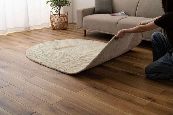 ラグ ラグマット カーペット 絨毯 完成品 ベージュ アイボリー 約W130×D190