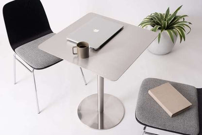 ダイニングテーブル カフェテーブル スクエア 幅60×奥行60×高さ72cm ダイニング家具 シルバー