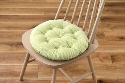 ファブリック シートクッション 幅38×奥行38×高さ5cm 完成品 ライムグリーン