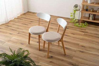 ダイニングチェア 幅47×奥行55×高さ75cm ダイニング家具 ベージュ グレー ダイニングセット 天然木