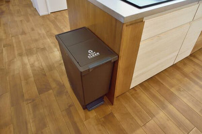 ダストボックス スライドペダルペール45L 幅26×奥行44.5×高さ58cm 完成品 大容量 屋外