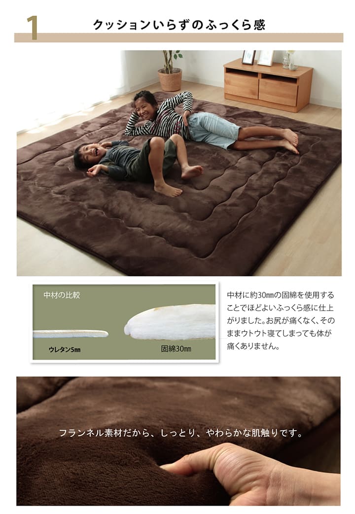 こたつ敷 大判ドーク 大判長方形(4尺) 敷 BR 220X260 220×260cm 4尺