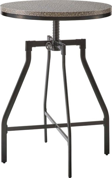 ダイニングテーブル ハイテーブル 幅80×奥行80×高さ92cm ダイニング家具 ハイタイプ 昇降 ブラック 昇降式 スチール