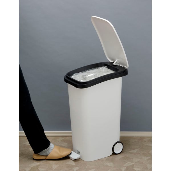 スムース ペダルダストボックス31L 日用品 完成品 幅25.5×奥行40.3×高さ58.8cm