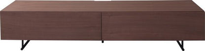 TVボード 幅180×奥行41×高さ38cm テレビ台 ローボード AVボード テレビボード ブラウン スチール