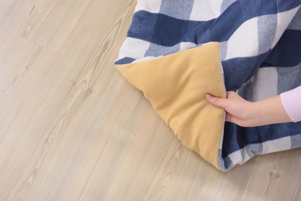 薄掛コタツ布団 正方形 こたつ こたつテーブル こたつセット コタツ 完成品 組立不要 北欧 ブルー