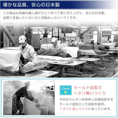 コーナーフロアソファ ロータイプ ファブリック 3人掛け(5色)同色2セット インテリア 寝具