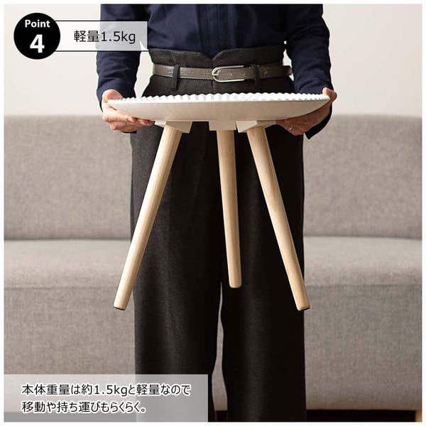 サイドテーブル トレーテーブルM 幅40×奥行40×高さ37cm