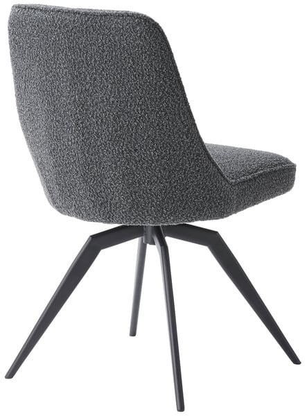 ダイニングチェア 回転チェア 幅49×奥行58×高さ84cm ダイニング家具 ダークグレー ホワイト