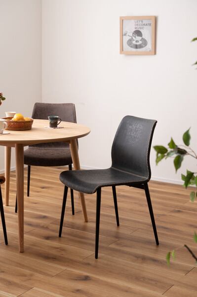 ダイニングチェア チェア 幅47.5×奥行57.5×高さ82.5cm ダイニング家具 ブラック