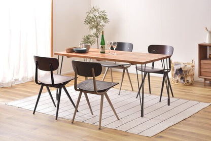 ダイニングチェア チェア 幅46×奥行50×高さ78cm ダイニング家具 完成品 組立不要 ブラック