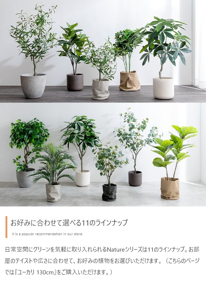 フェイクグリーン・オブジェ 高さ130cm Nature 光触媒人工観葉植物