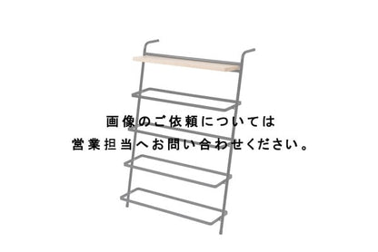 ハンガー アイアンシューズラック 幅60×奥行32.5×高さ86.1cm 衣類収納 省スペース 薄型 スリム 天然木