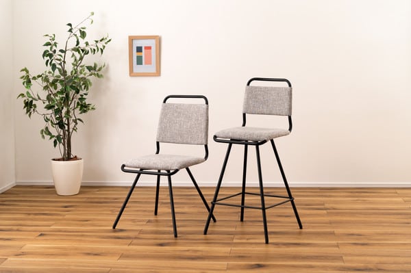 ダイニングチェア 回転式ハイチェア 幅45.5×奥行50×高さ97cm ダイニング家具 ハイチェア