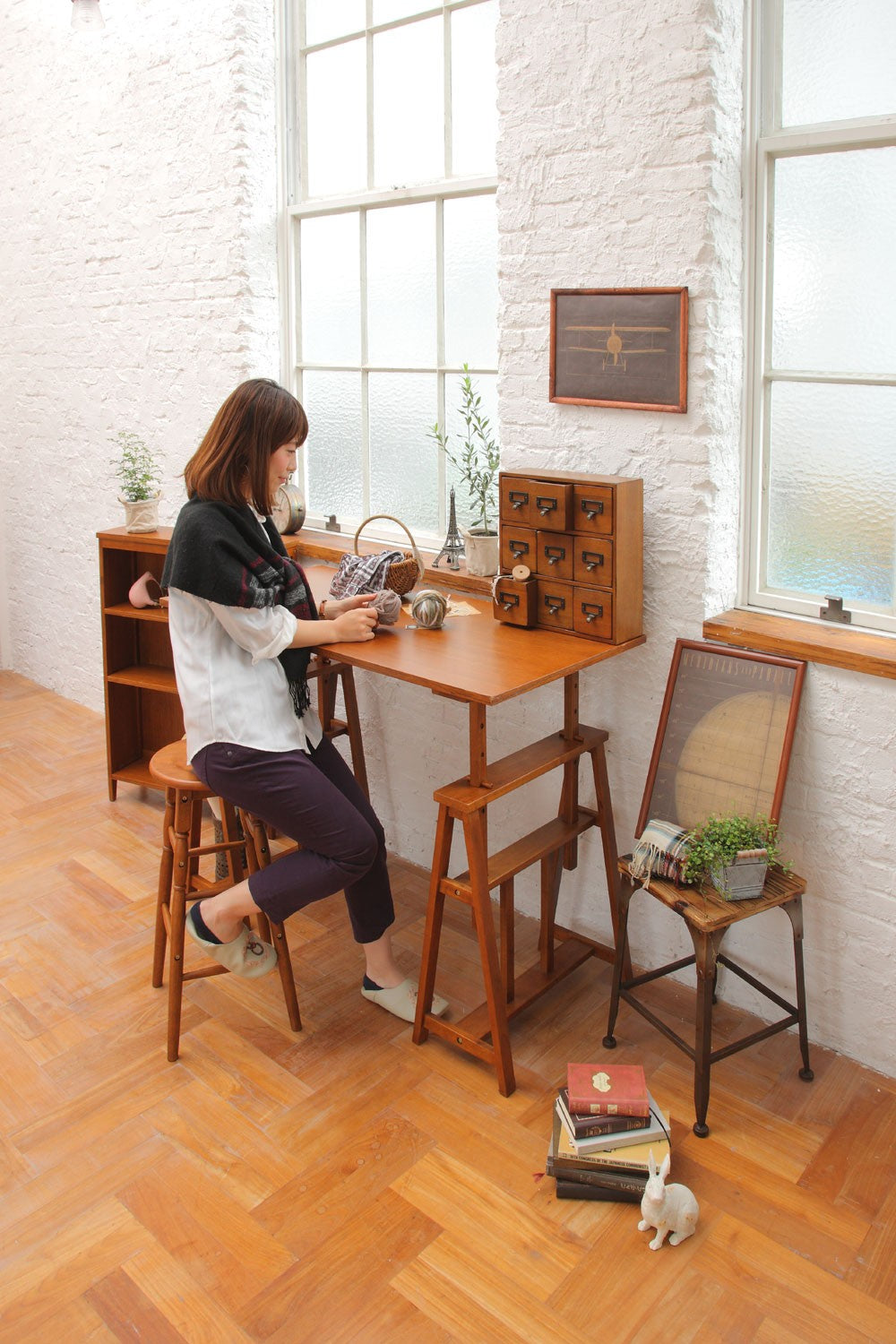スツール hommage High Stool オットマン 腰掛け