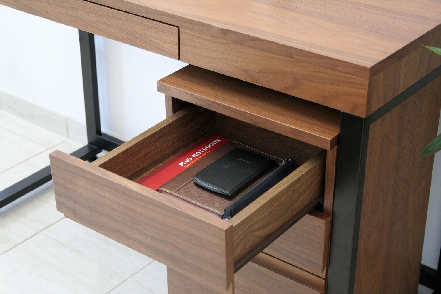 デスク Walnut Desk ChestW340 ワークデスク パソコンデスク 学習机 勉強机