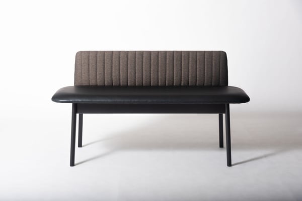 ダイニングチェア 背付ベンチ 幅118×奥行52.5×高さ65cm ダイニング家具 完成品 組立不要