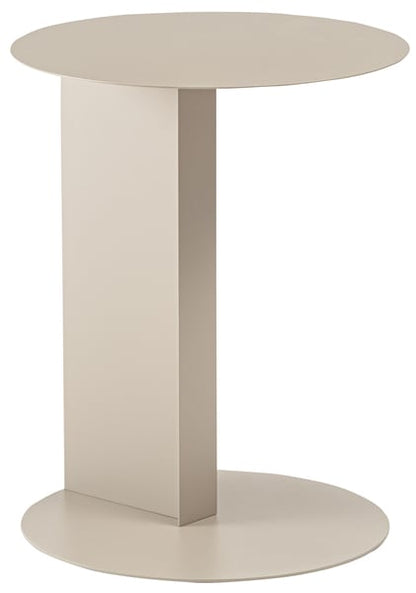サイドテーブル 幅40×奥行40×高さ50.5cm ベージュ ダークグレー オレンジ スチール