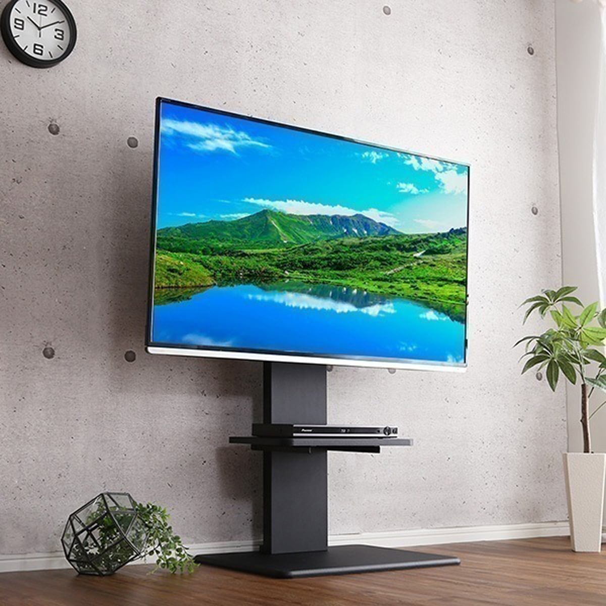 テレビ台 壁寄せテレビスタンド ロースイングタイプ ロー・ハイ共通 専用棚 SET 家具 おしゃれ