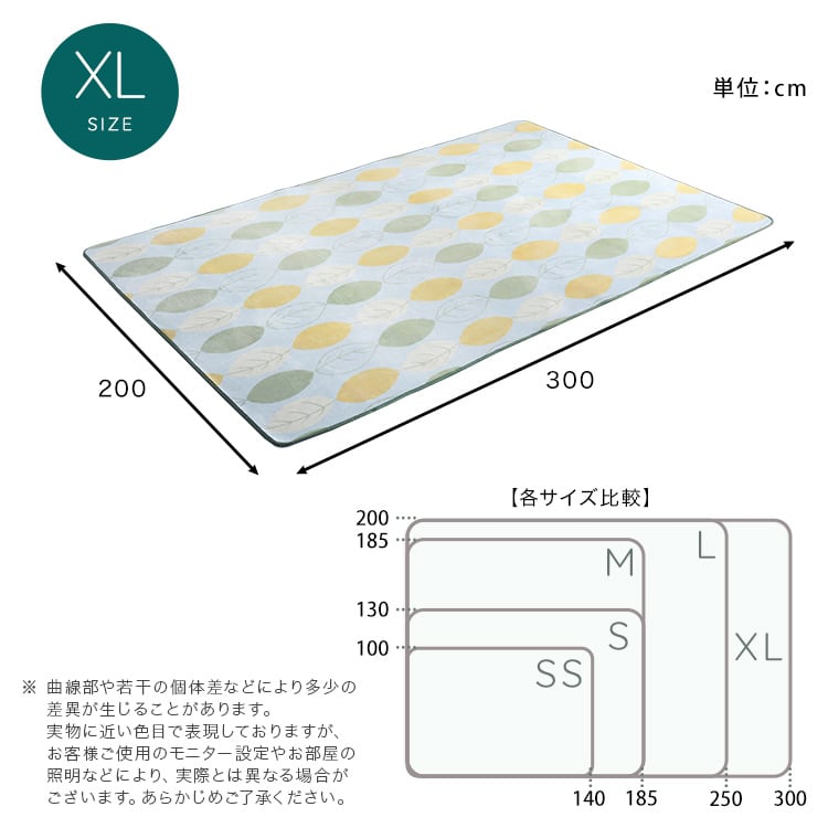 マイクロファイバー・デザインラグマットXLサイズ(200×300cm)洗えるラグマット 絨毯 ラグ